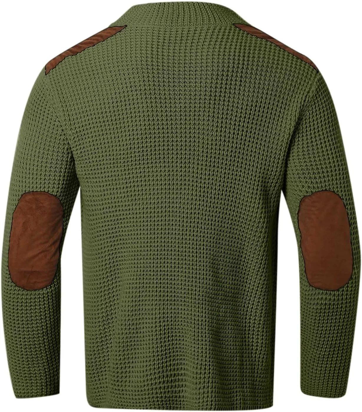 Mens Shawl Collar Cardigan Sweater Button Down Warm Knitted Sweaters Shoulder Patch Winter Chunky Cardigans