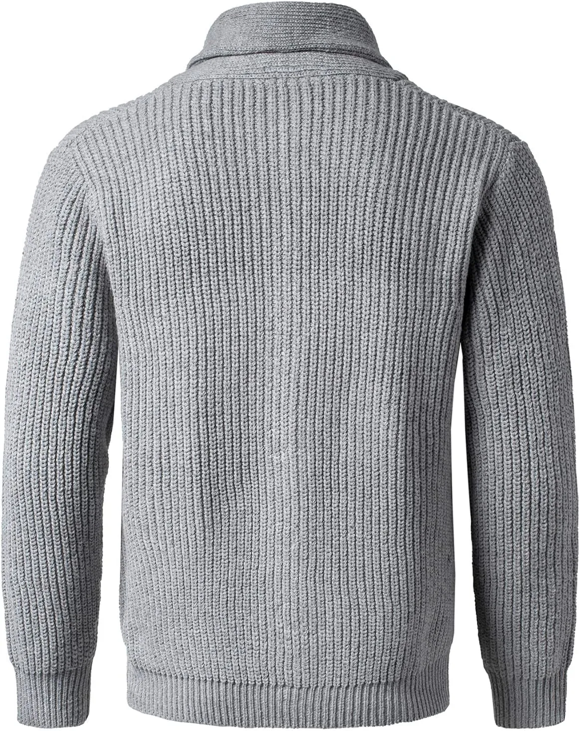 Mens Shawl Collar Cardigan Sweaters Button Down Cardigans with Pockets Cable Knitted Jackets Outwear