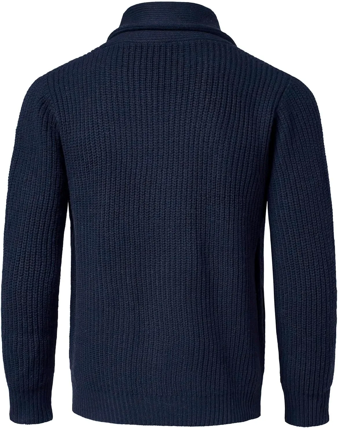 Mens Shawl Collar Cardigan Sweaters Button Down Cardigans with Pockets Cable Knitted Jackets Outwear