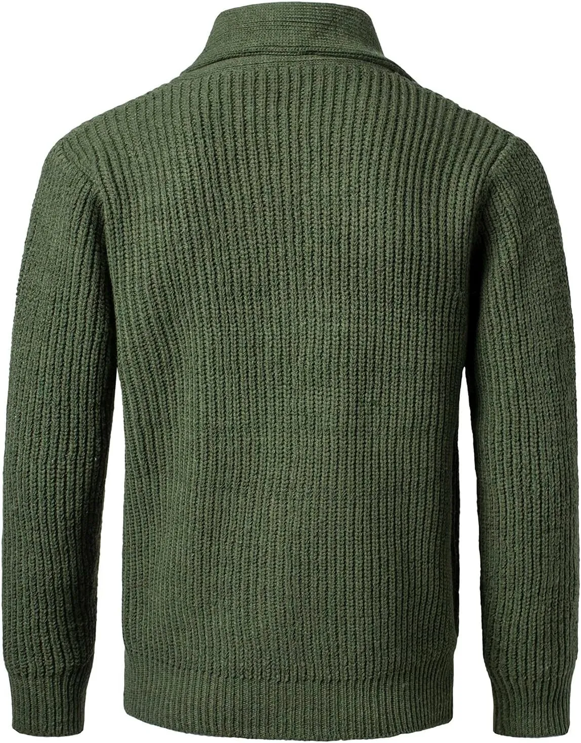 Mens Shawl Collar Cardigan Sweaters Button Down Cardigans with Pockets Cable Knitted Jackets Outwear