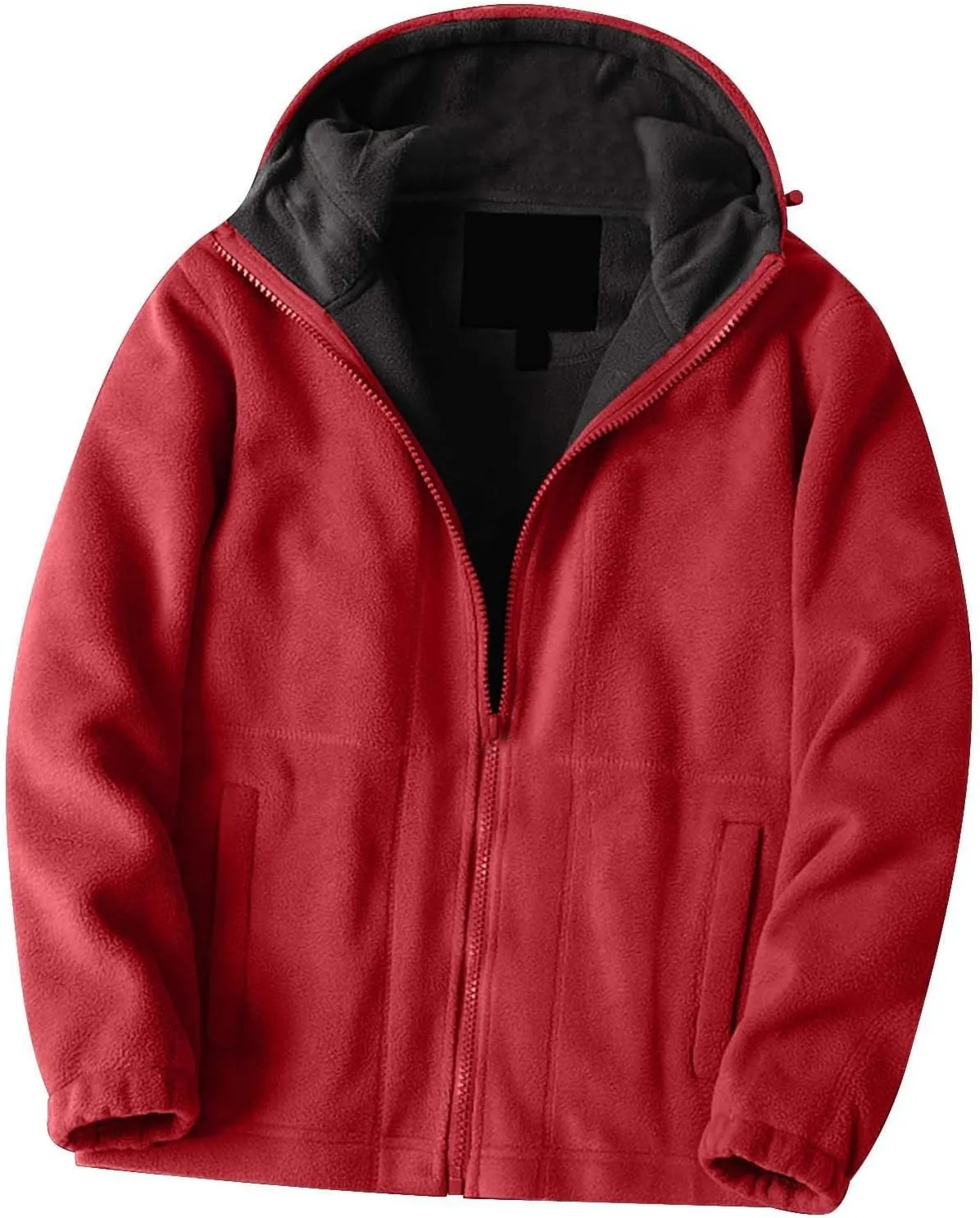 Mens Sherpa Hoodie Jacket Fleece Lined Zip Up Warm Hoodies Sweatshirt Winter Zipper Sweater Hooded Coats Outdoor