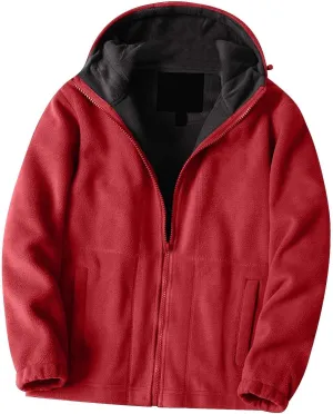 Mens Sherpa Hoodie Jacket Fleece Lined Zip Up Warm Hoodies Sweatshirt Winter Zipper Sweater Hooded Coats Outdoor