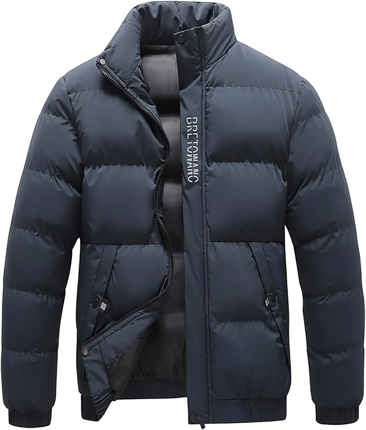 Men's Stand Collar Down Parka Jackets Men Winter Jacket Puffer Parka Coat Heavyweight Ski Jacket for Men Outwear