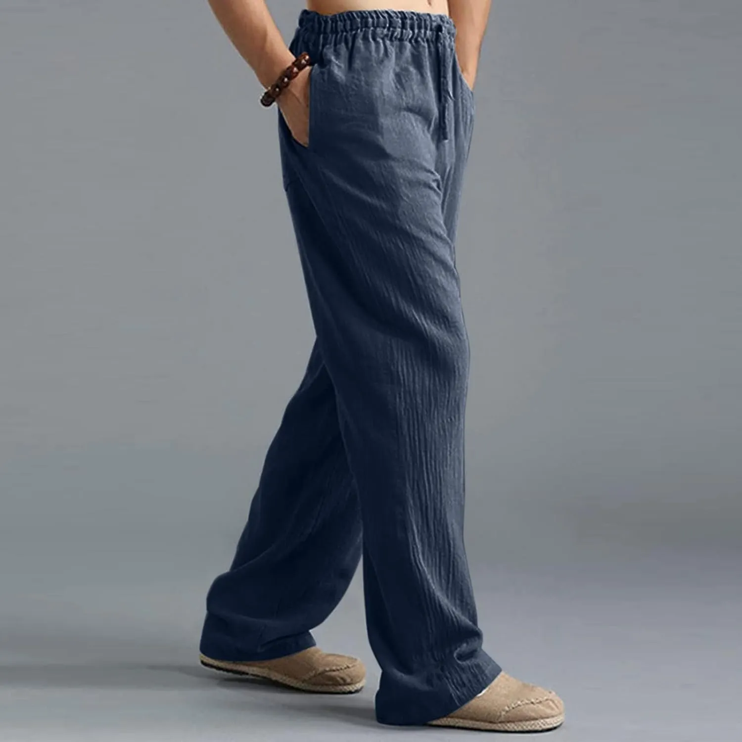 Mens Sweatpants with Pockets Big and Tall Gym Stretch Jogger Pants Mens Cargo Sweatpants Heavyweight Fleece Trousers