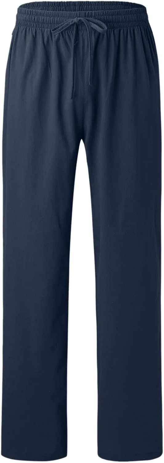 Mens Sweatpants with Pockets Big and Tall Gym Stretch Jogger Pants Mens Cargo Sweatpants Heavyweight Fleece Trousers