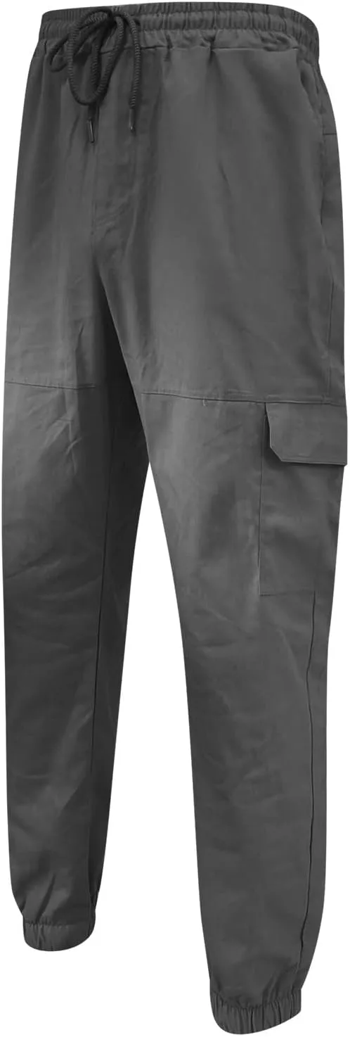 Mens Sweatpants with Pockets Big and Tall Lined with Elastic Waistband Fleeced Cargo Pants Cargo Pants for Men Cargo