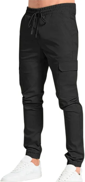 Mens Sweatpants with Pockets Big and Tall Lined with Elastic Waistband Fleeced Cargo Pants Cargo Pants for Men Cargo