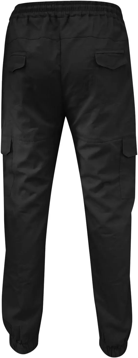 Mens Sweatpants with Pockets Big and Tall Lined with Elastic Waistband Fleeced Cargo Pants Cargo Pants for Men Cargo