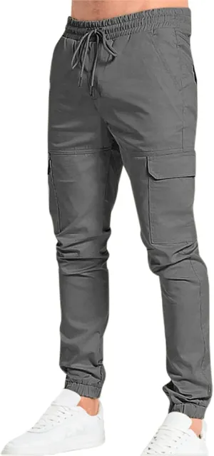 Mens Sweatpants with Pockets Big and Tall Lined with Elastic Waistband Fleeced Cargo Pants Cargo Pants for Men Cargo