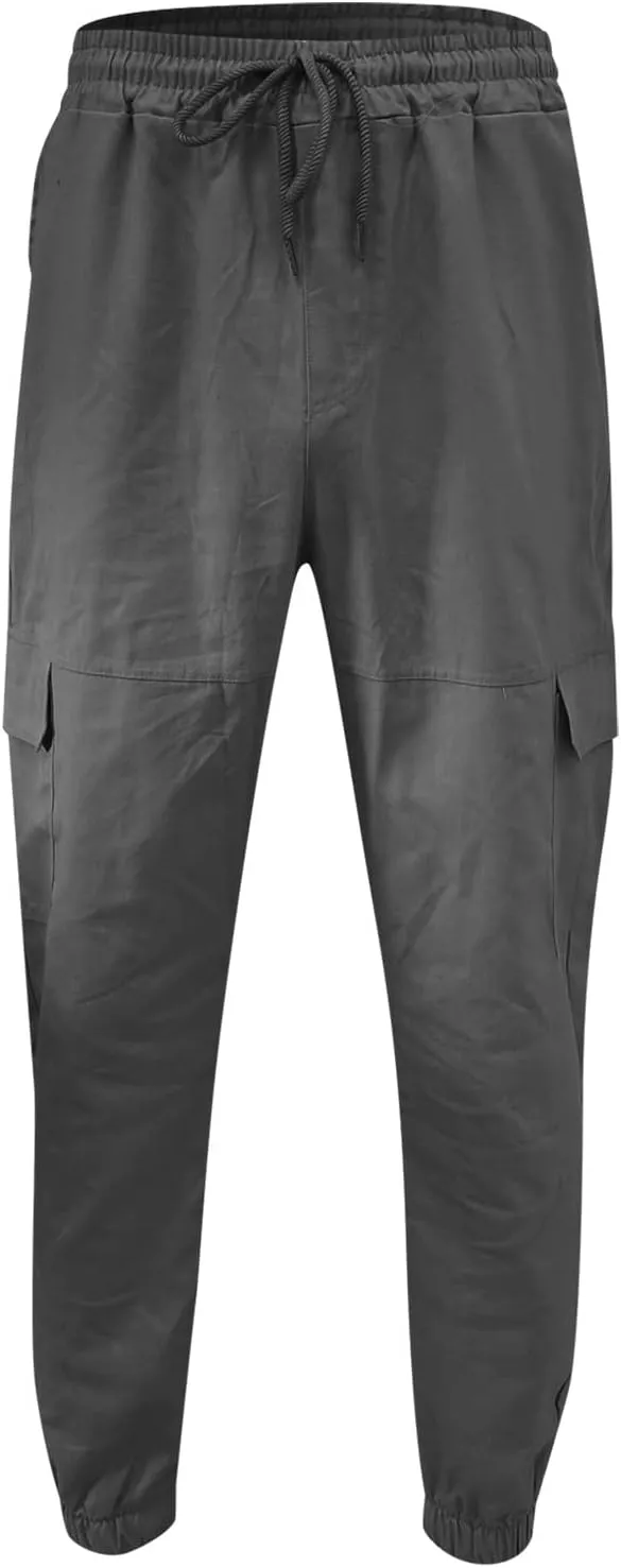 Mens Sweatpants with Pockets Big and Tall Lined with Elastic Waistband Fleeced Cargo Pants Cargo Pants for Men Cargo