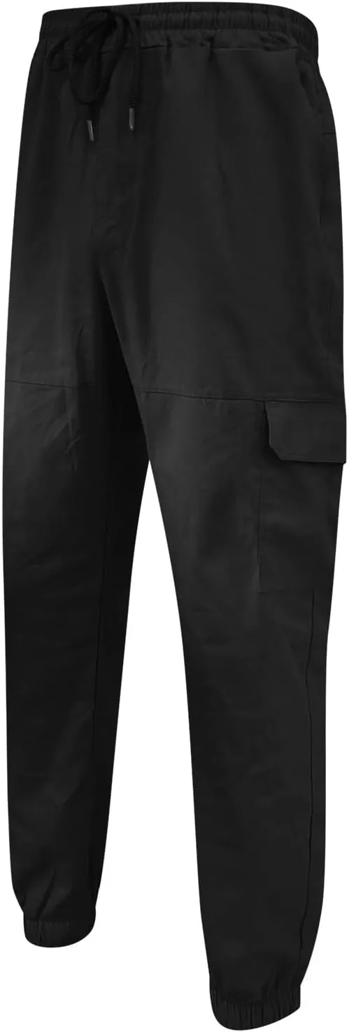Mens Sweatpants with Pockets Big and Tall Lined with Elastic Waistband Fleeced Cargo Pants Cargo Pants for Men Cargo