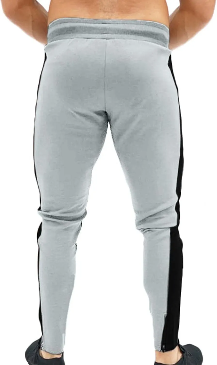 Mens Sweatpants with Pockets Big and Tall Pant Slim fit Basic Trouser with Pocket Men's Personality Casual Drawstring