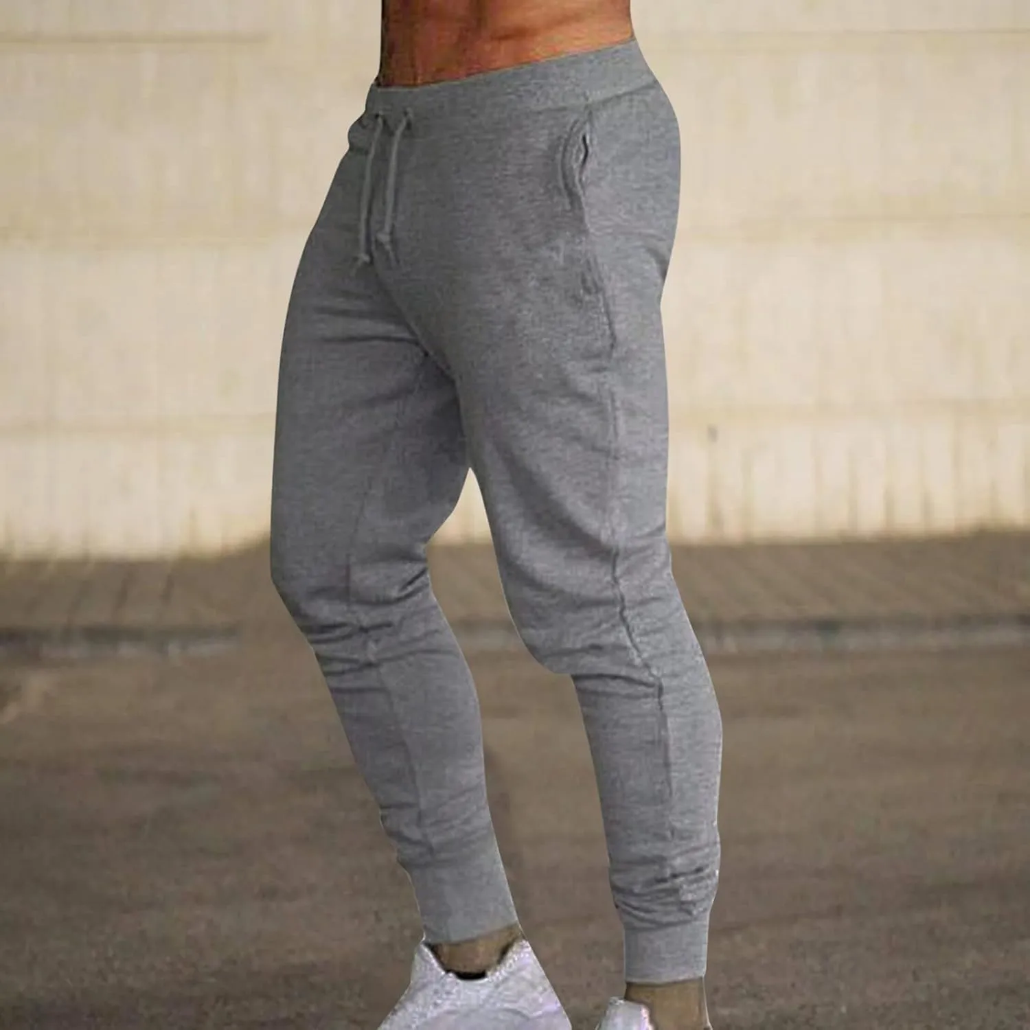 Mens Tall Joggers Mens Jogger Sweatpants Lightweight Workout Gym Running Track Pants with Pockets for Athletic Casual