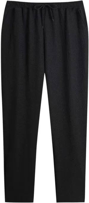Men's Wide Leg Pants Lace up Elastic Waist Loose Comfy Sweatpant Plus Size Fashion Baggy Dressy Casual Trouser