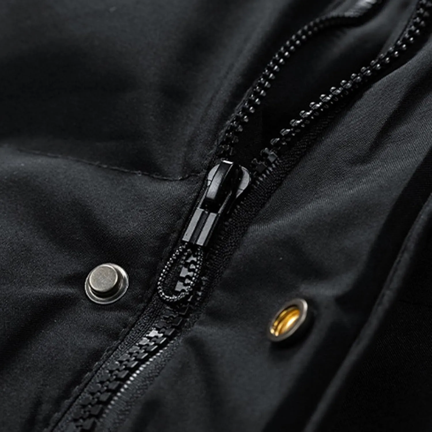Mens Winter 2024 Tops Solid Mid-Length Jacket Classic Button Pocket Blouses Fashion Long Sleeve Hooded Jackets Coats