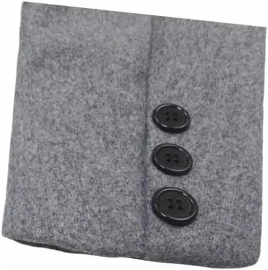 Men's Wool Blend Jackets Lapel Single-Breasted Casual Overcoat Thickness Warm Winter Trench Coat