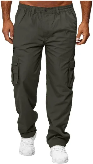 Mens Work Pants Stretch Flex Construction Cargo Pants with Pockets Outdoor Flexcamo - Tactical Waterproof Pants