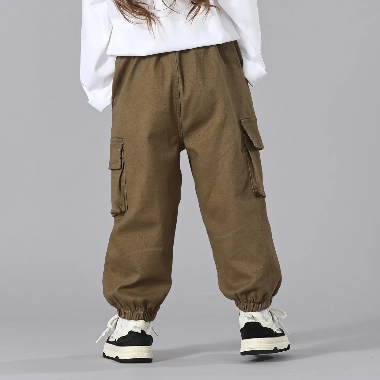 MINI PANDA Toddler Pants Girls&Boys，Stretch Twill Chino Toddler Pants