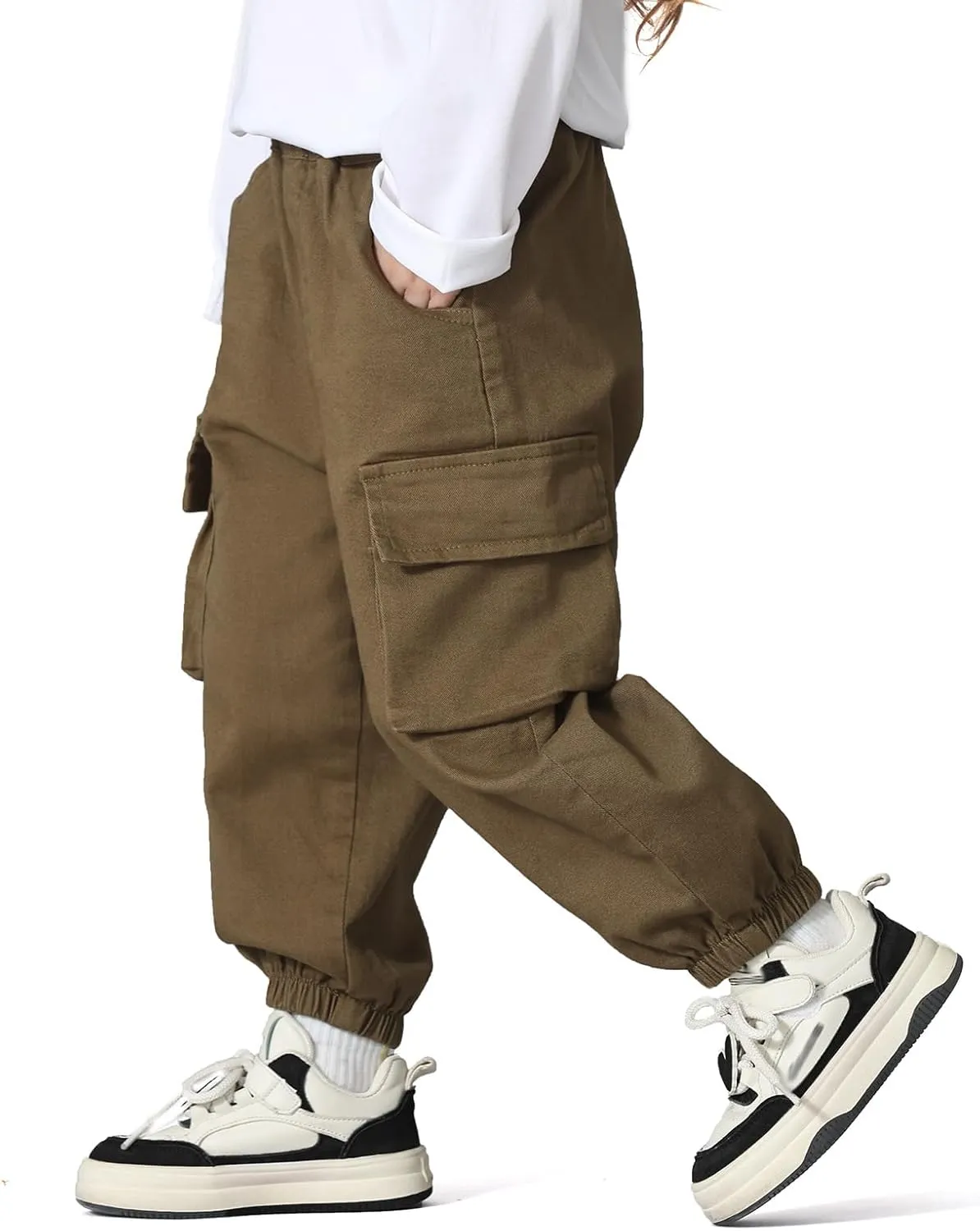 MINI PANDA Toddler Pants Girls&Boys，Stretch Twill Chino Toddler Pants