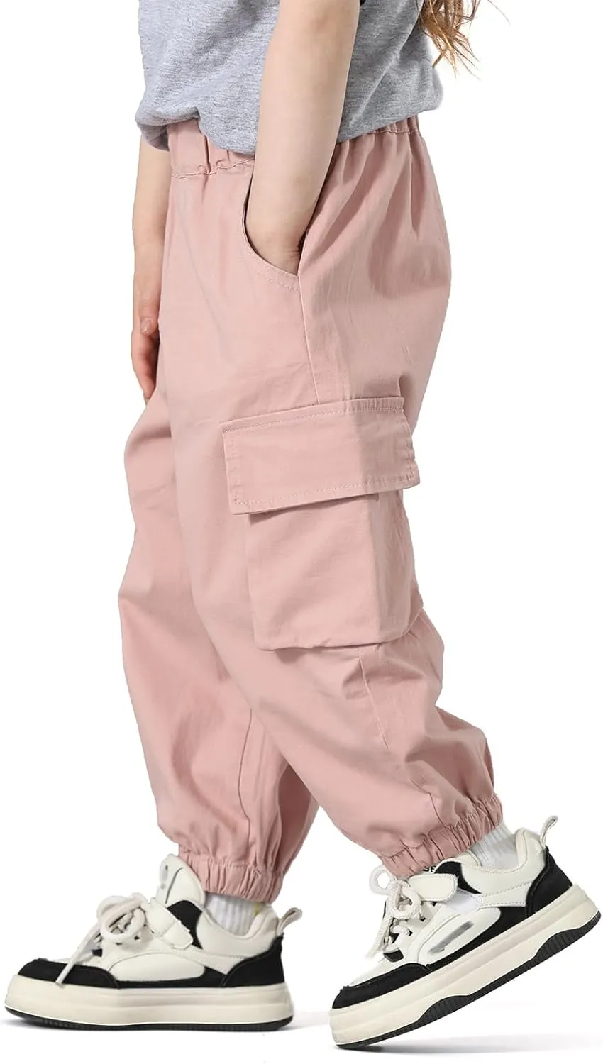 MINI PANDA Toddler Pants Girls&Boys，Stretch Twill Chino Toddler Pants