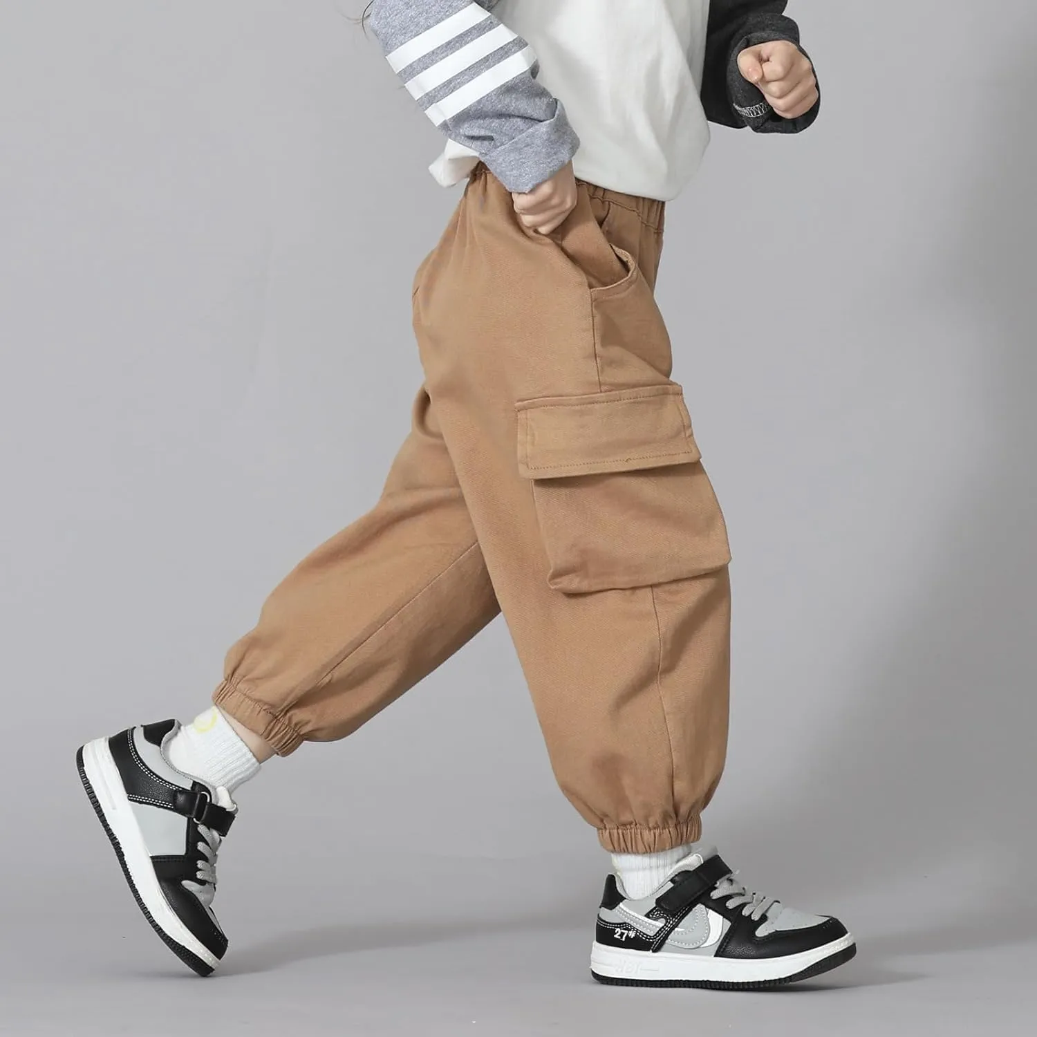 MINI PANDA Toddler Pants Girls&Boys，Stretch Twill Chino Toddler Pants