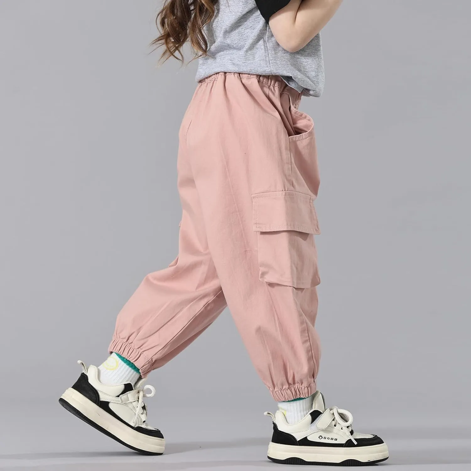 MINI PANDA Toddler Pants Girls&Boys，Stretch Twill Chino Toddler Pants