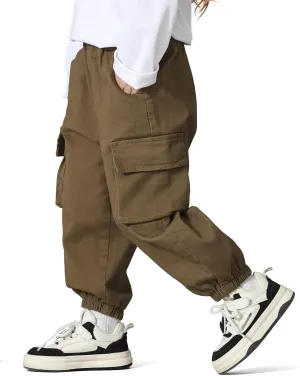 MINI PANDA Toddler Pants Girls&Boys，Stretch Twill Chino Toddler Pants