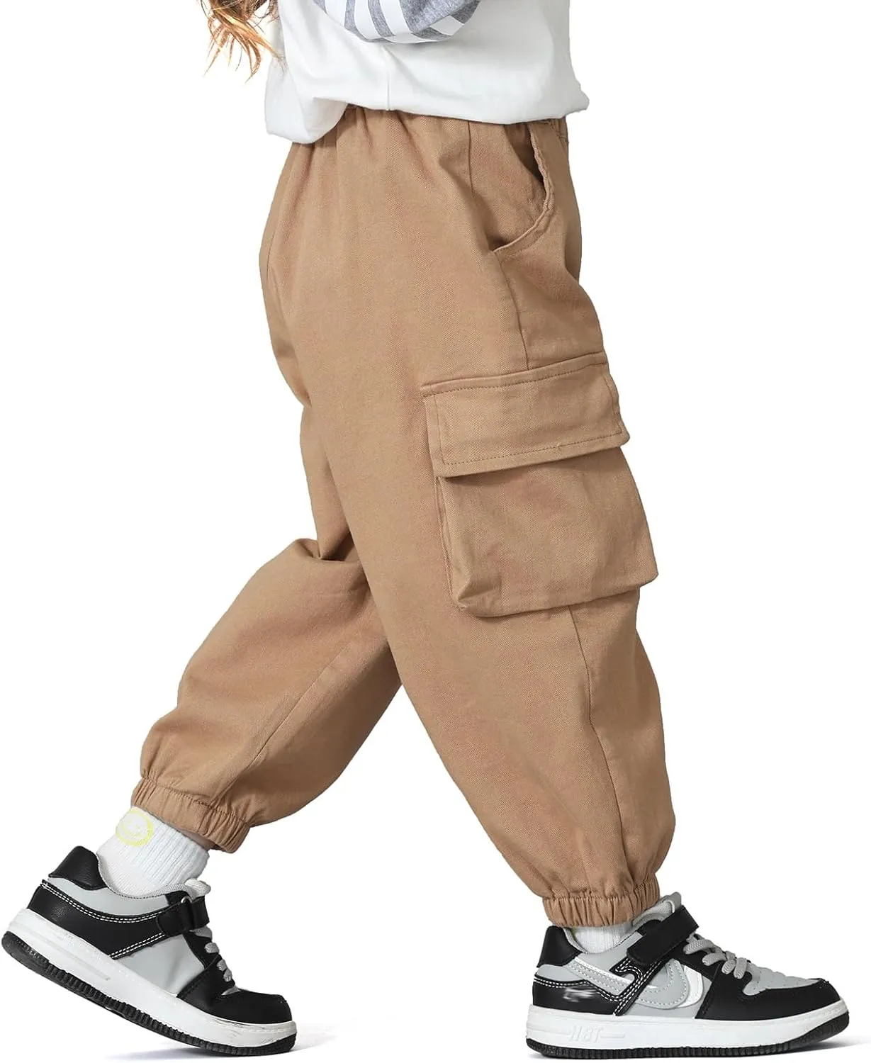 MINI PANDA Toddler Pants Girls&Boys，Stretch Twill Chino Toddler Pants