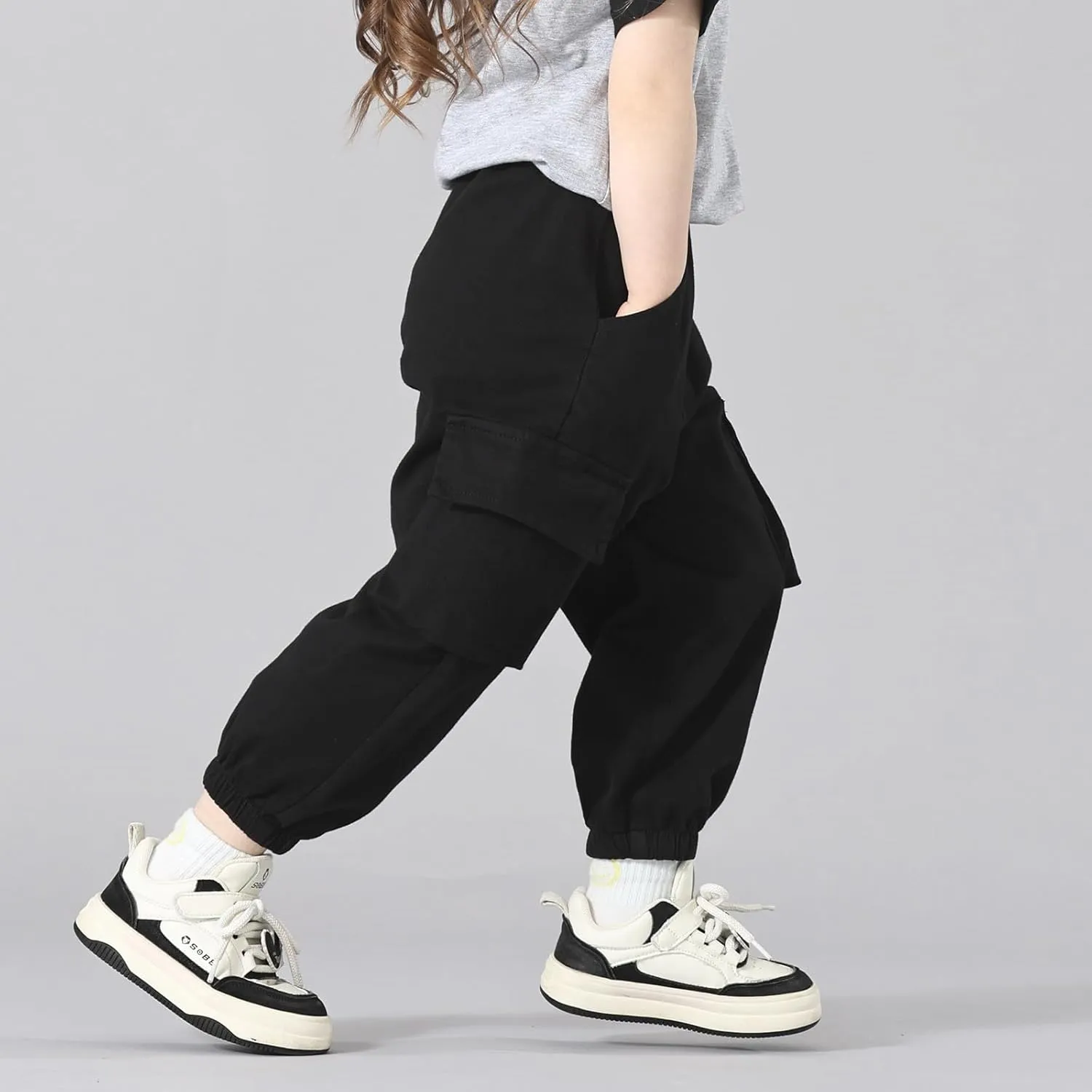 MINI PANDA Toddler Pants Girls&Boys，Stretch Twill Chino Toddler Pants
