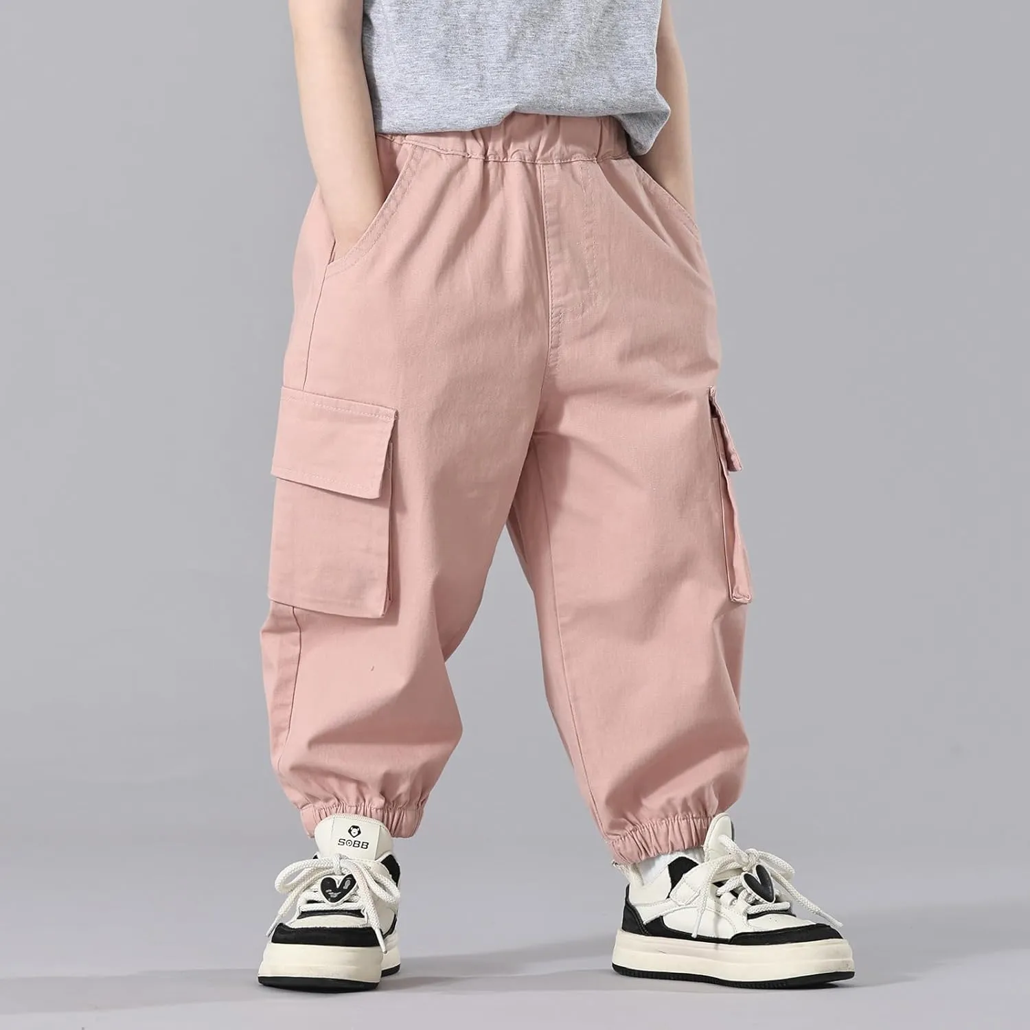 MINI PANDA Toddler Pants Girls&Boys，Stretch Twill Chino Toddler Pants