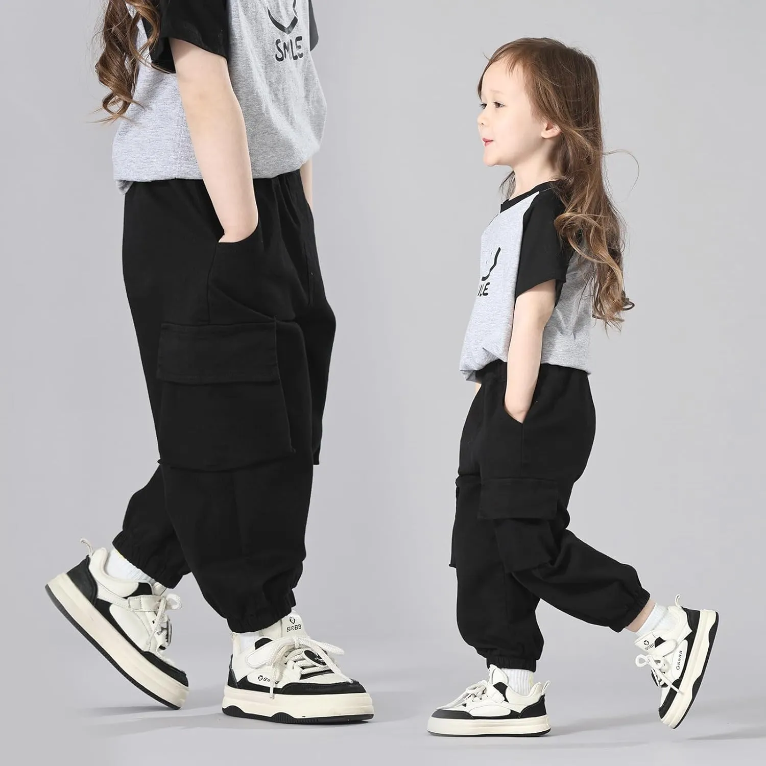 MINI PANDA Toddler Pants Girls&Boys，Stretch Twill Chino Toddler Pants
