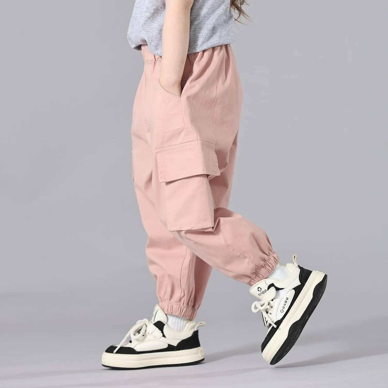 MINI PANDA Toddler Pants Girls&Boys，Stretch Twill Chino Toddler Pants