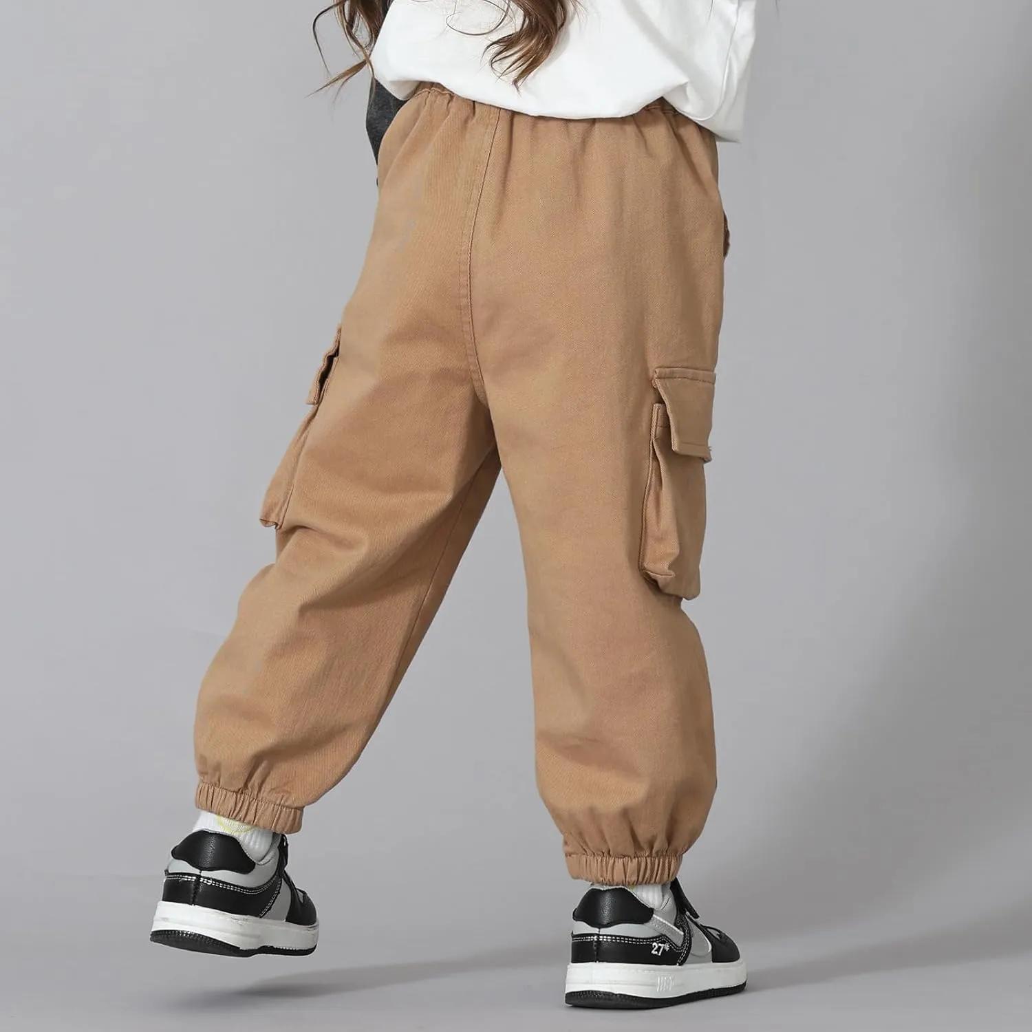 MINI PANDA Toddler Pants Girls&Boys，Stretch Twill Chino Toddler Pants
