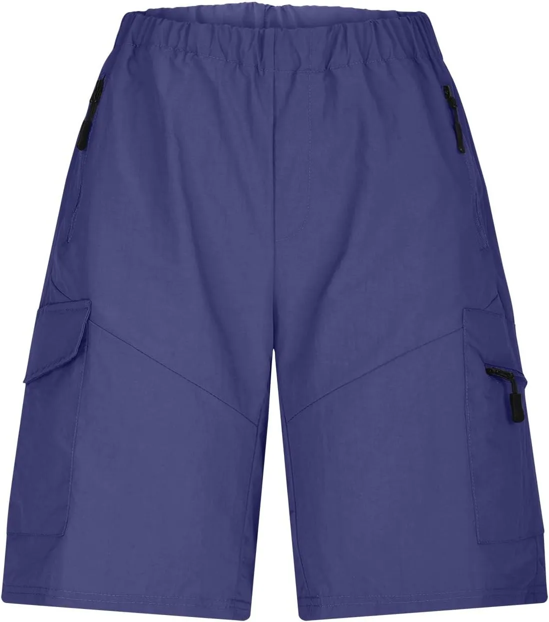 Muscularfit Men's Shorts 7 Inch Inseam Stretch Waist Zipper Pocket Cargo Shorts Summer Causal Solid Athletic Shorts Going Out