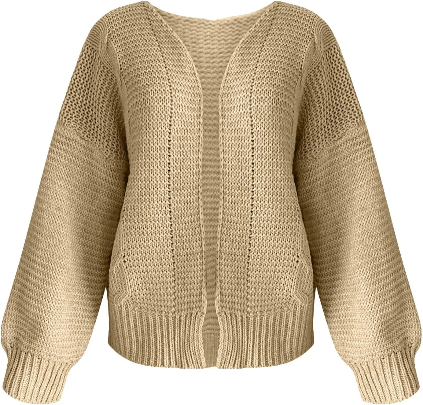 Oversized Chunky Cardigans for Women Trendy Cable Knit Open Fornt Sweaters Casual Loose Long Sleeve Cardigan Sweaters