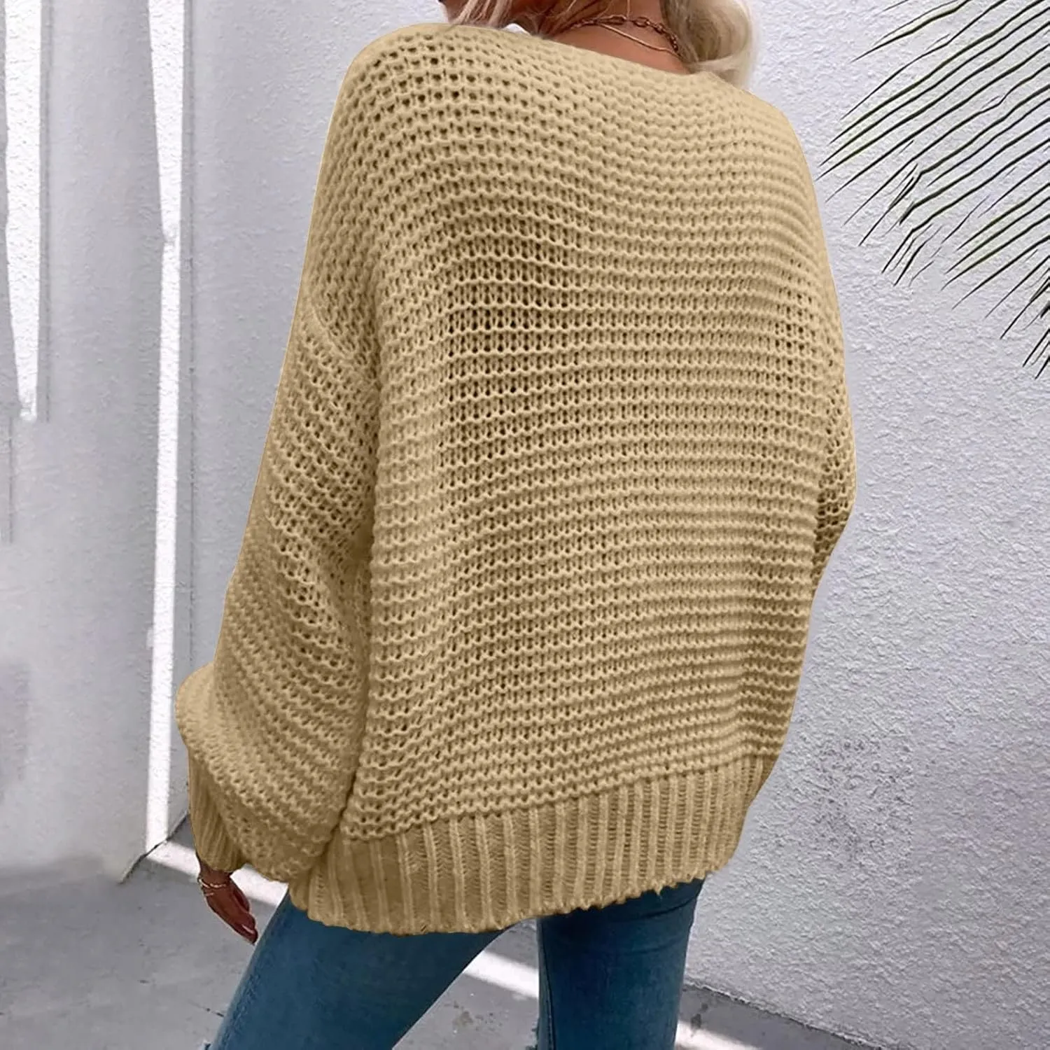 Oversized Chunky Cardigans for Women Trendy Cable Knit Open Fornt Sweaters Casual Loose Long Sleeve Cardigan Sweaters