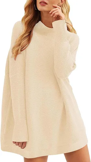 Oversized Turtleneck Sweaters for Women Casual Loose Long Sleeve Slouchy Baggy Knit Tunic Pullovers Fall Outfits