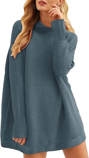 Oversized Turtleneck Sweaters for Women Casual Loose Long Sleeve Slouchy Baggy Knit Tunic Pullovers Fall Outfits