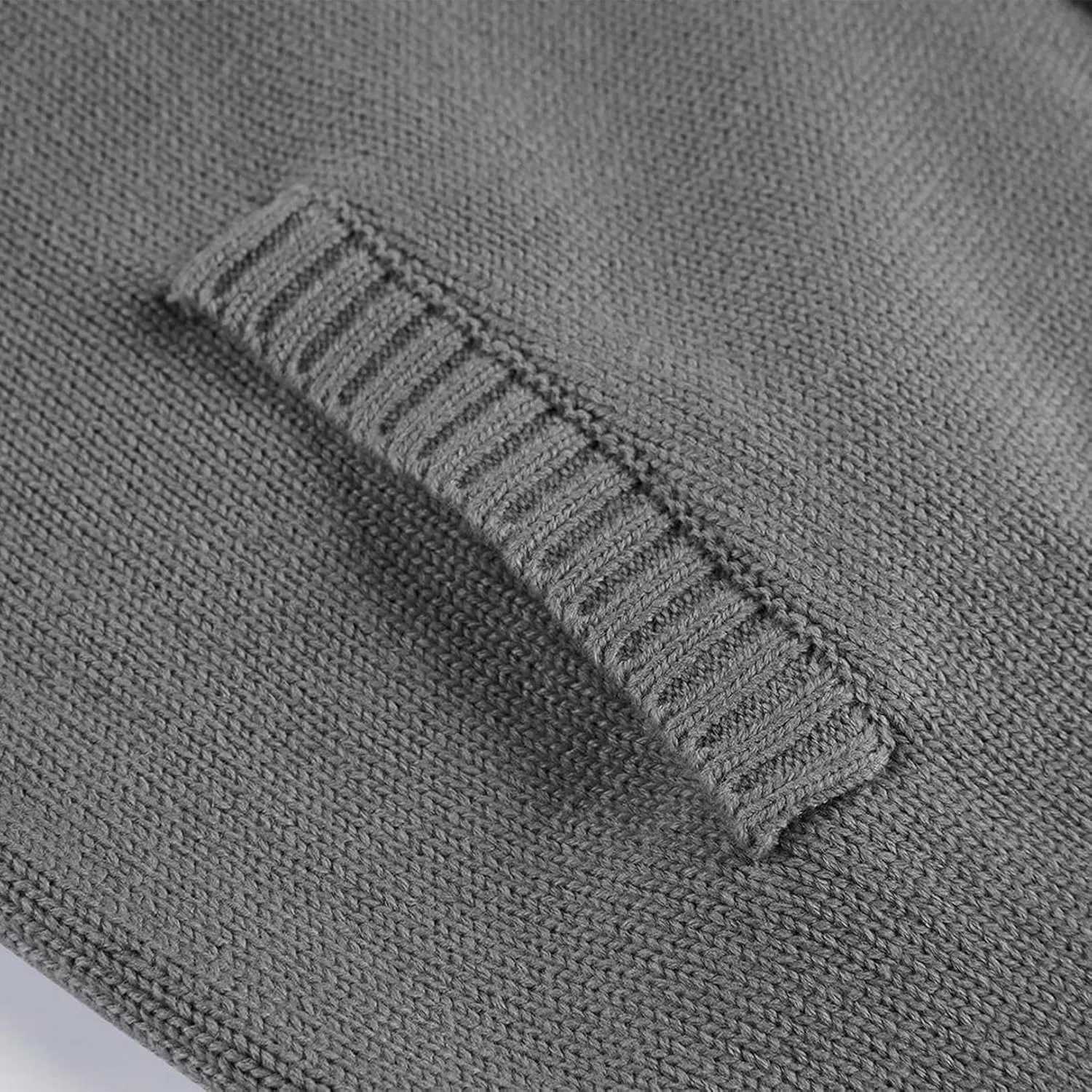 PEHMEA Mens Button Down Stand Collar Cardigan Sweaters Cable Knit Chunky Ribbed Knitted Cardigans