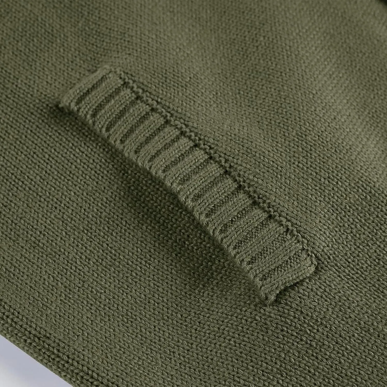 PEHMEA Mens Button Down Stand Collar Cardigan Sweaters Cable Knit Chunky Ribbed Knitted Cardigans