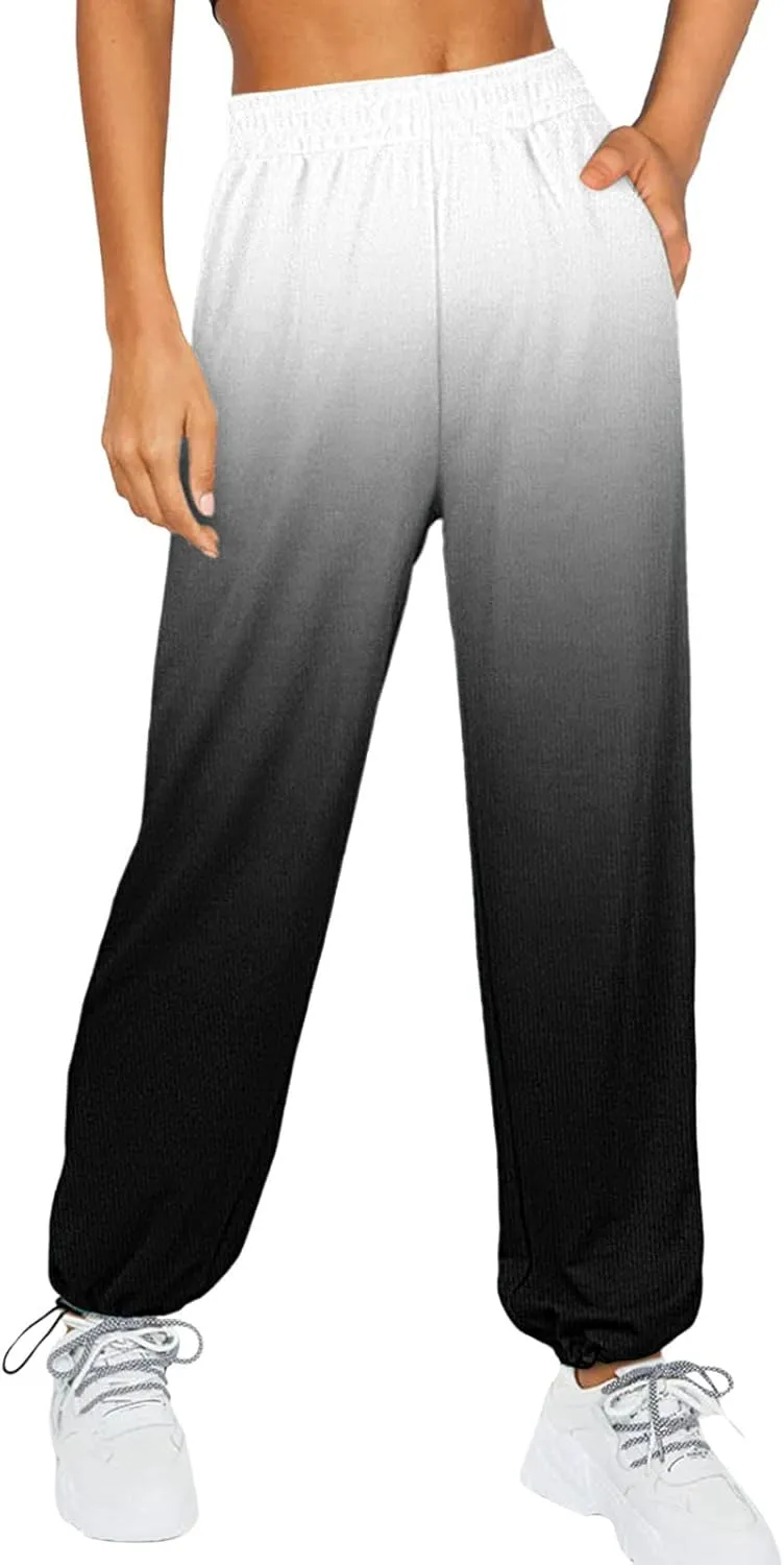 sdbrld Christmas Sweatpants Womens Winter Sherpa Fleece Lined Sweatpants Xmas Printed Drawstring Active Lounge Joggers Pants