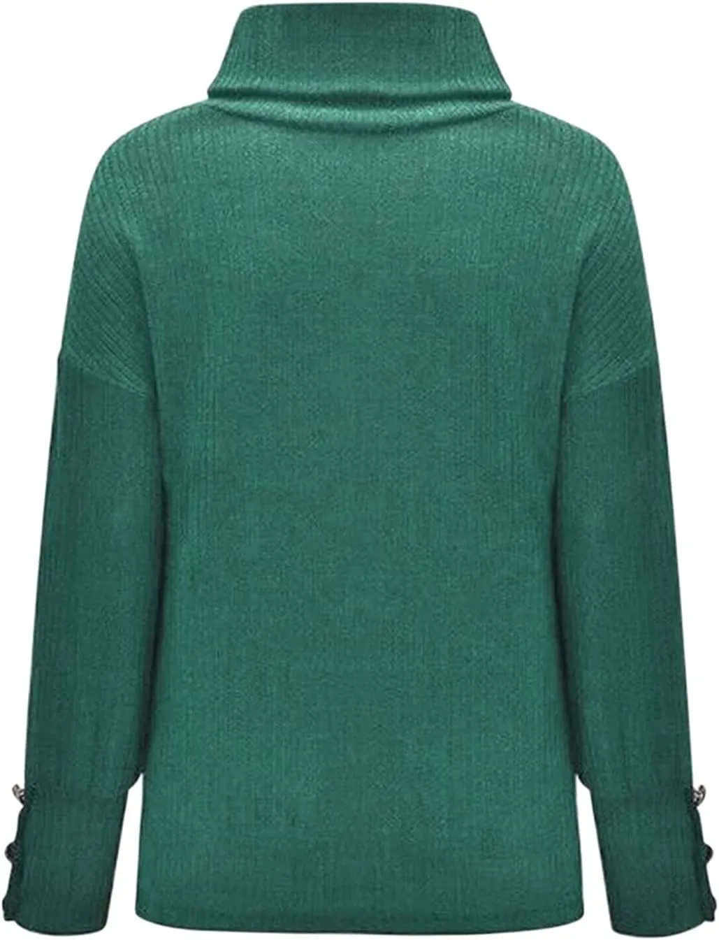 SHAOBGE Soft V Neck Sweater Fashionable Women's Bowknot Collar Solid Color Button Sleeve Knitted Casual Solid Color