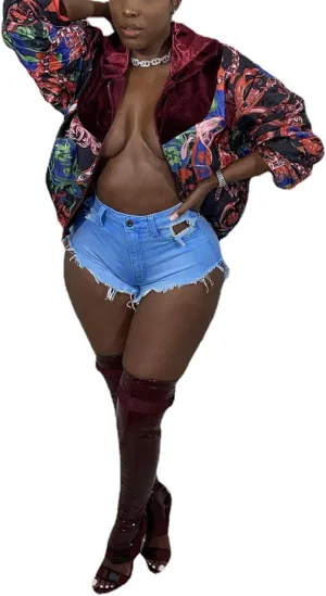 SIAEAMRG High Waisted Womens Jean Shorts for Summer, Casual Summer Stretchy Frayed Raw Hem Teen Girls Denim Shorts