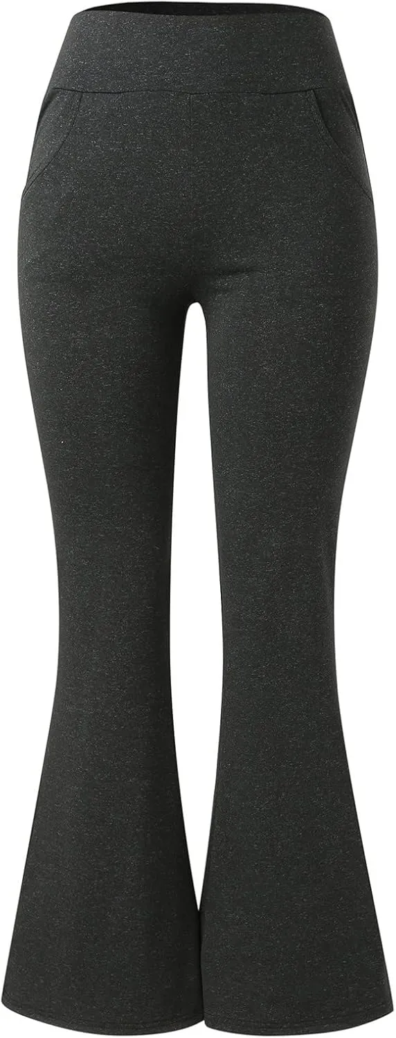 Soft Leggings for Women Pants with Pockets for Women Waist Yoga Pants Butt Lifting Leggings with Flap Pockets Butt