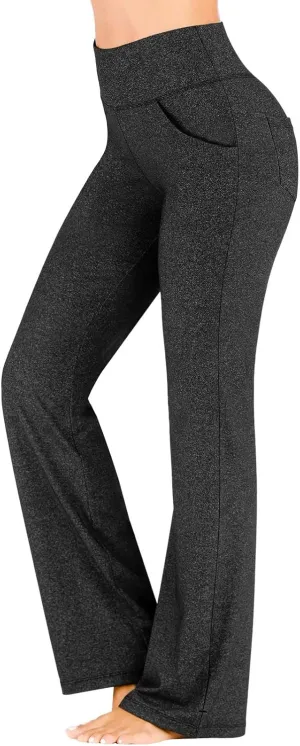 Soft Leggings for Women Pants with Pockets for Women Waist Yoga Pants Butt Lifting Leggings with Flap Pockets Butt