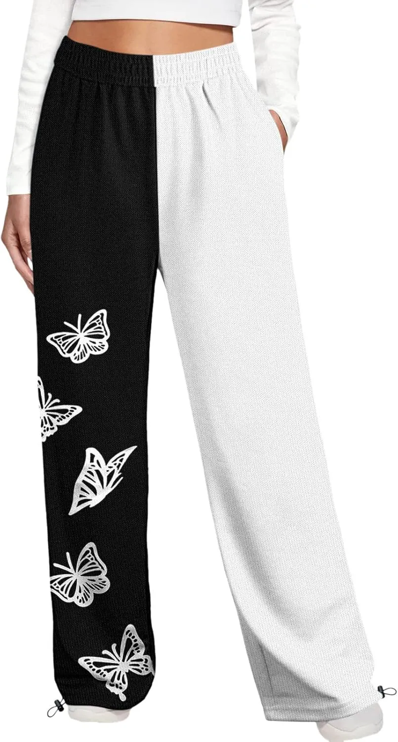 Sweatpants Women Cinch Bottom Baggy High Waisted Sweat Pants Casual Joggers Y2k Aesthetic Warm Trousers with Pockets