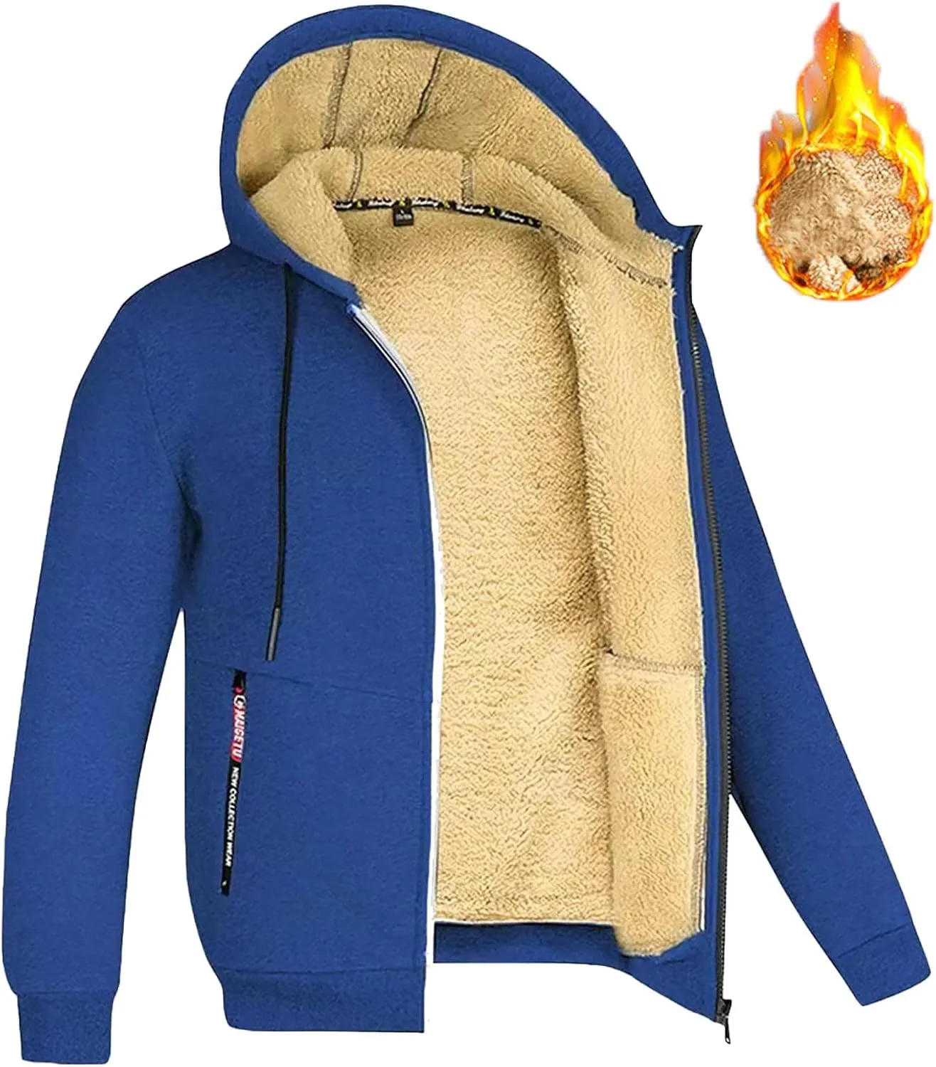 Top Men's Denim Jacket Men Trucker Hunting Heavyweight Jackets Sherpa Quilted Lined Shirt Windbreaker Outerwear