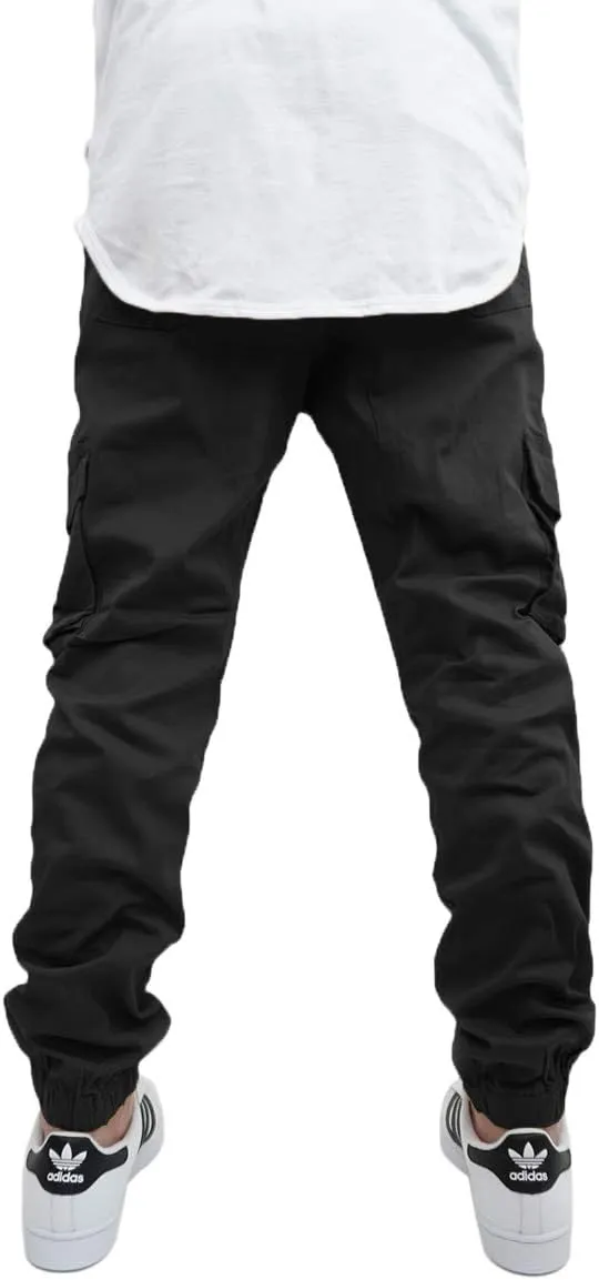 URBANJ Men's Twill Cargo Jogger Pants Size S-5XL