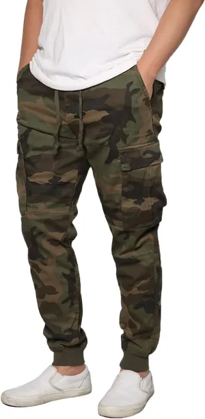 URBANJ Men's Twill Cargo Jogger Pants Size S-5XL