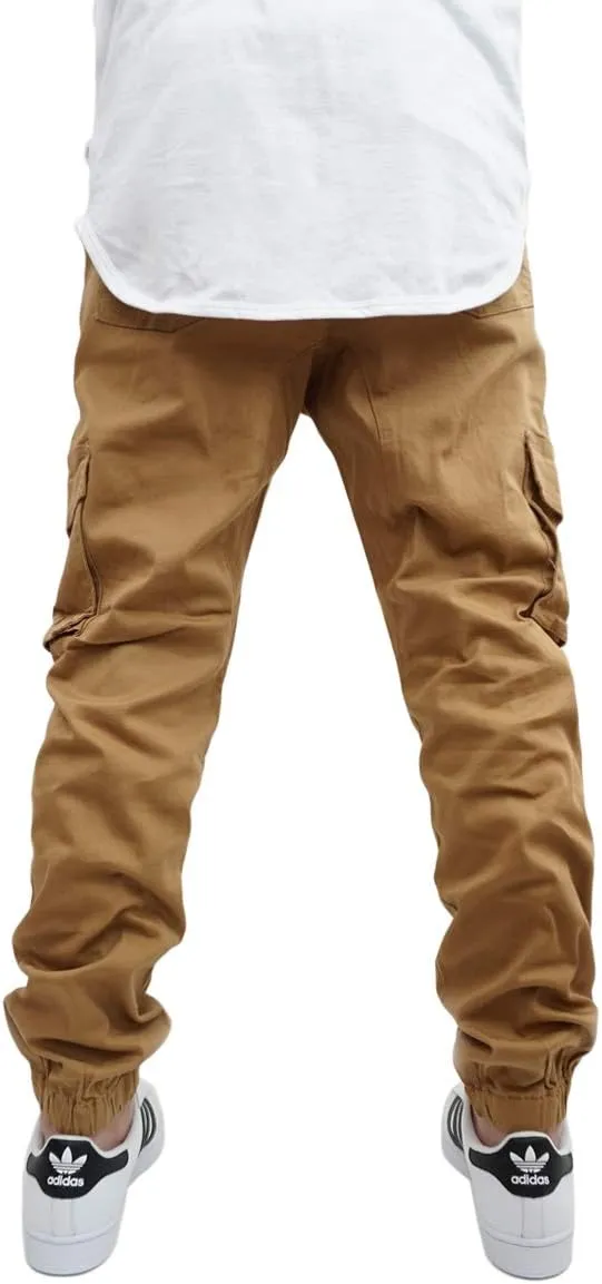 URBANJ Men's Twill Cargo Jogger Pants Size S-5XL